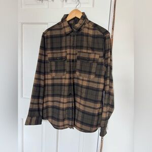 Dark green and mustard Flannel